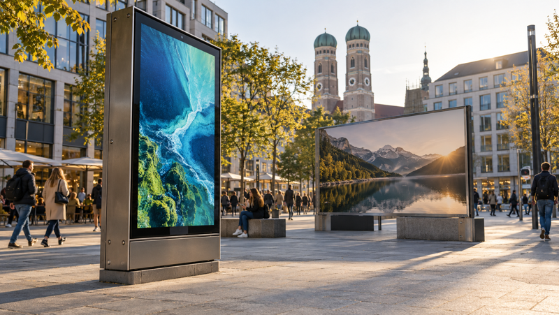 Digitale und gedruckte Außenwerbung